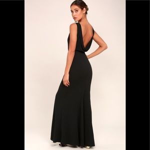 Lulu’s Black backless call my name dress